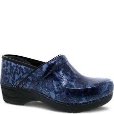 Dansko XP 2.0 Navy Embossed Patent Leather Clog