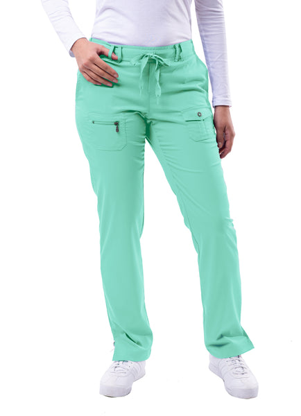 Adar Pro Women's Slim Fit 6 Pocket Pant - Plus Sizes - Petite
