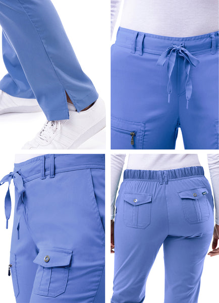 Adar Pro Women's Slim Fit 6 Pocket Pant - Plus Sizes - Petite